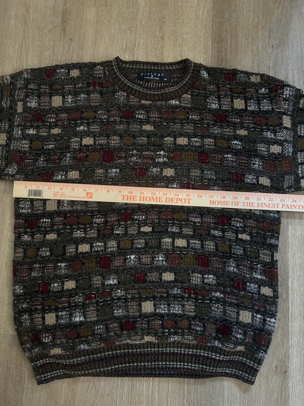Vintage 80’s Geometric Weave Sweater by Prestige |Size Medium - Picture 10 of 14